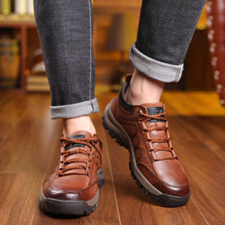 👞【39-48】2026 nowe modne męskie skórzane buty na jesień i zimę