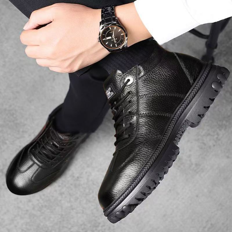 【39-44】Muške zimske cipele od debele kože i pamuka s flis podstavom