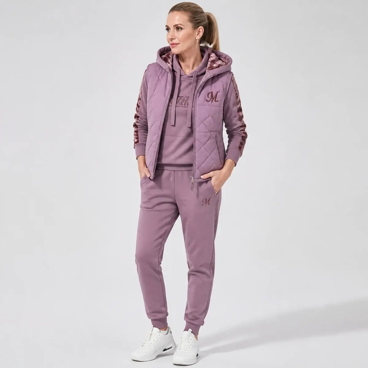 đ„đ„ăTriÄko + Vesta + NohaviceăElegantnĂœ teplĂœ 3-dielny set na jeseĆ a zimu
