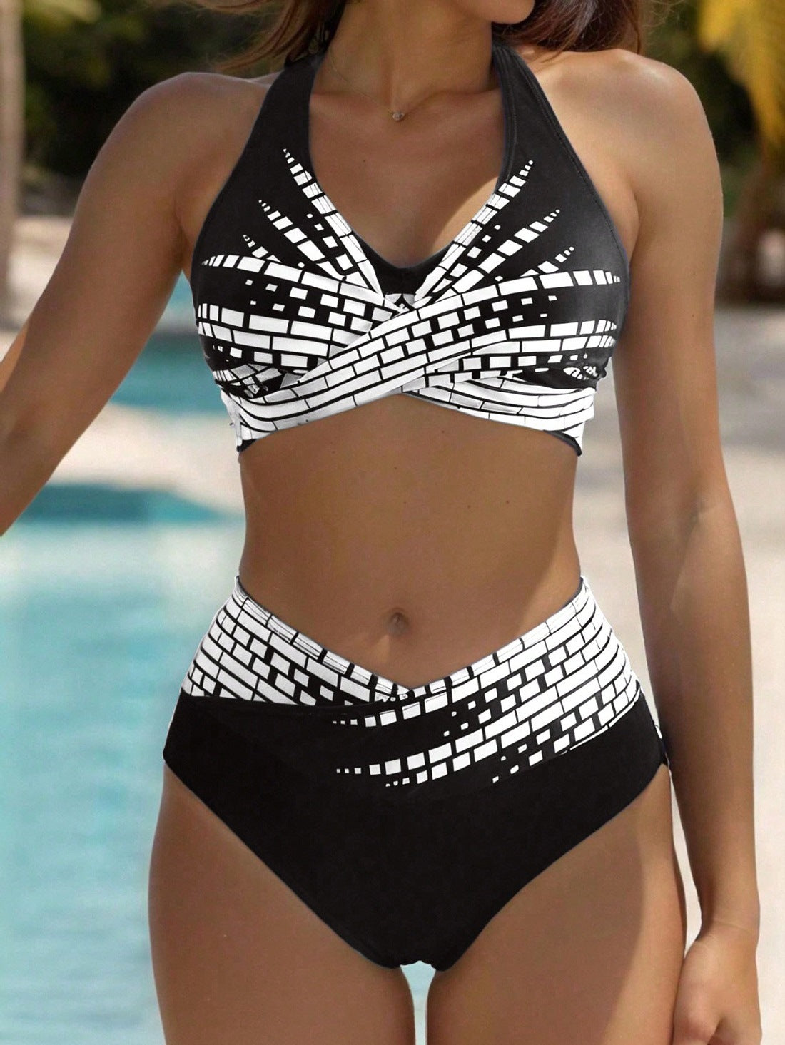 【✨Reducere limitată în timp】👙 (40-100KG) Nou costum de baie bikini la modă, disponibil în mai multe culori
