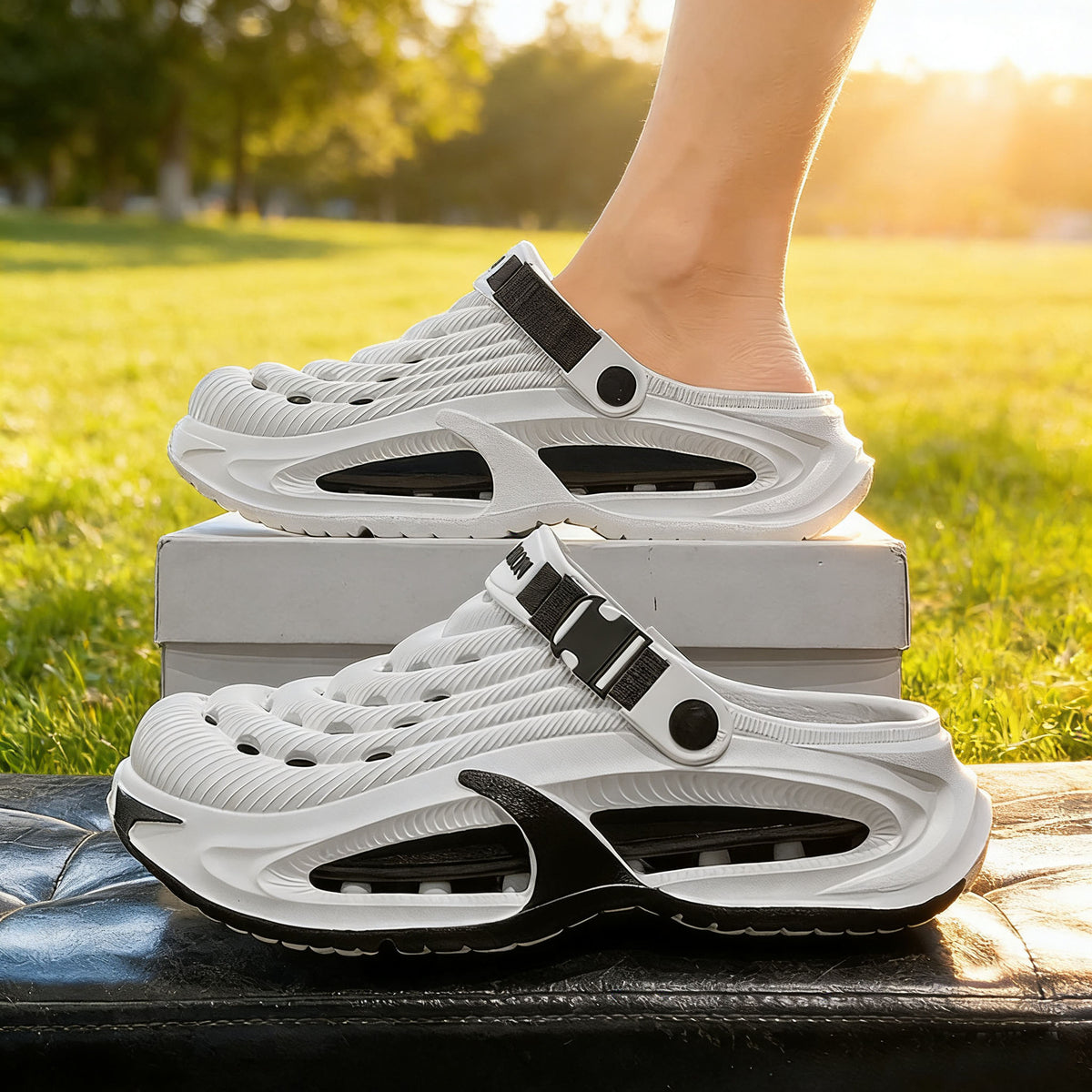 👟50% ZNIŻKI🌬️Męskie sandały wielofunkcyjne 2 w 1: gruba podeszwa EVA, antypoślizgowe, niezwykle lekkie i oddychające🏃♂️