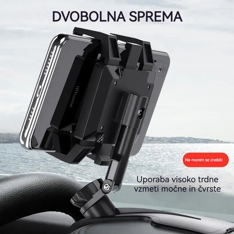 🎯 50 % POPUSTA NA VSE! 360° vrtljivo držalo za telefon v avtomobilu –guma z visokim oprijemom 🧭🔄 【Zagotovljena kakovost】