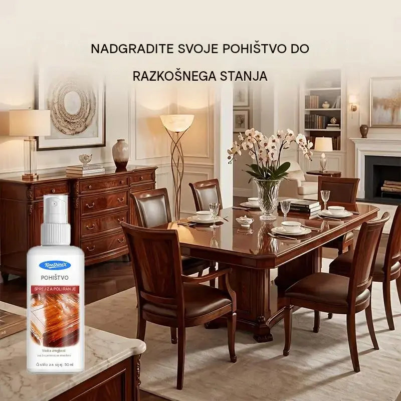 【Kupite 1, dobite 1 gratis】🪑 ✨ Sijajno loščilo za pohištvo v nekaj sekundah obnovi les in vinil.