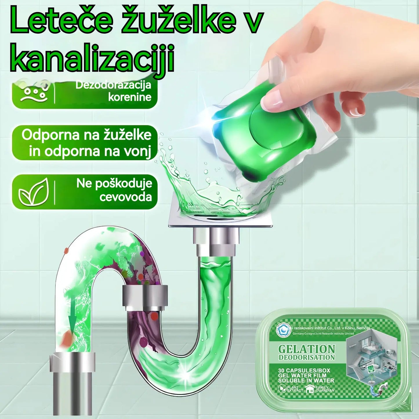 2 pakiranja (100 tablet) za 22 evrov. - 🔥🎉 Bila je uspešnica! Kupilo jo je 30.000 ljudi 🎉. Bioencimske kapsule za odstranjevanje vonjav iz odtokov.