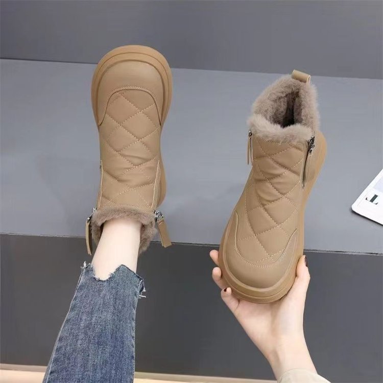 👢【35-41】Nowość na jesień i zimę, wodoodporne, antypoślizgowe, ciepłe i stylowe, miękkie krótkie botki