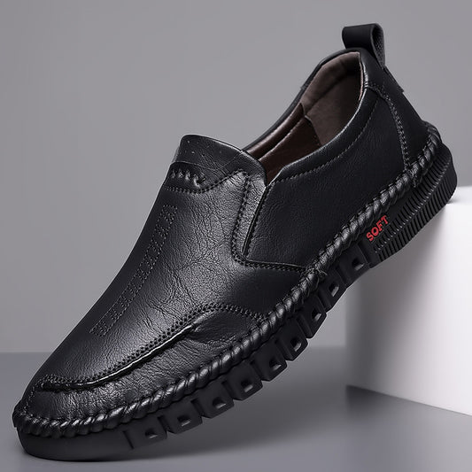 👞【39-44】2026 nowe męskie oryginalne skórzane buty casualowe miękka podeszwa antypoślizgowe oddychające skórzane buty