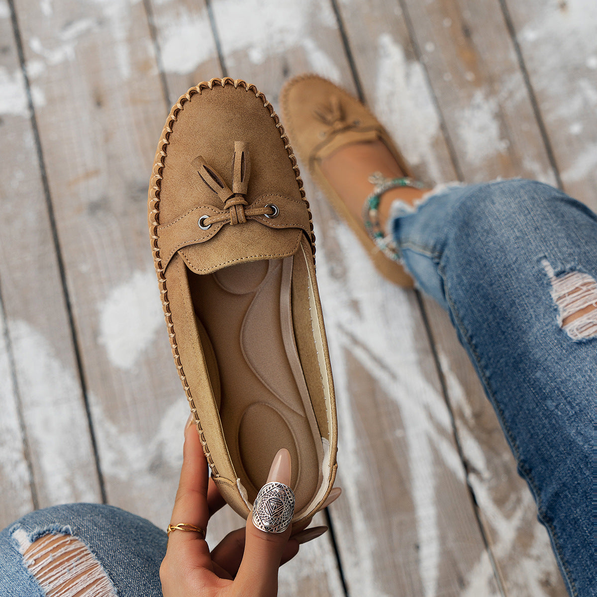 ✨-50%✨ 【35-44】 Damskie buty ortopedyczne – wykonane ze skóry naturalnej, lekkie, antypoślizgowe, oddychające i wygodne.