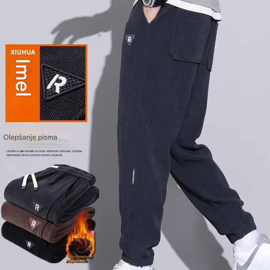 🔥🔥【M-5XL】🖤Nove zimske hlače za moške, plus žametne in debele žametne hlače, tople in ležerne moške hlače