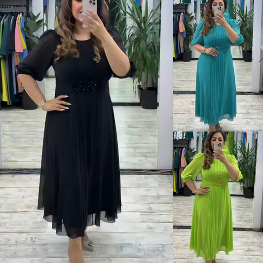 💥👗【S-5XL】Rochie nouă la modă, design clasic, elegantă și simplă