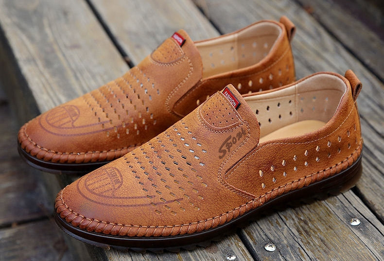【39-44】Męskie buty skórzane ręcznie robione 2026 | Styl casualowy do użytku zewnętrznego
