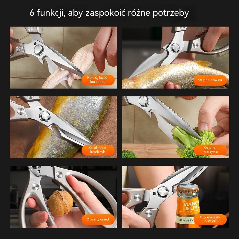 🔥Nowa ulepszona wersja 🍖 Wielofunkcyjne, wydajne nożyce kuchenne ✂️👨🍳