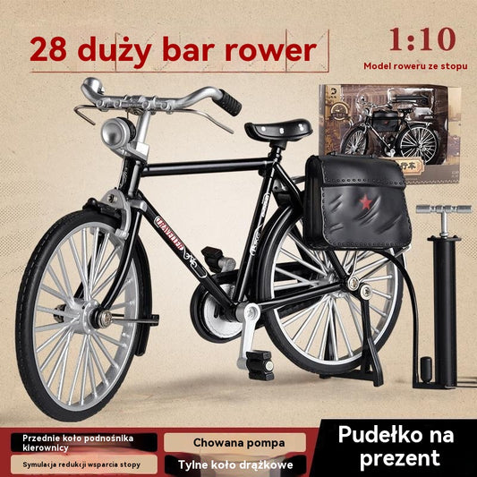 🧩🚲️ Zabawka do montażu roweru ze stopu symulacyjnego