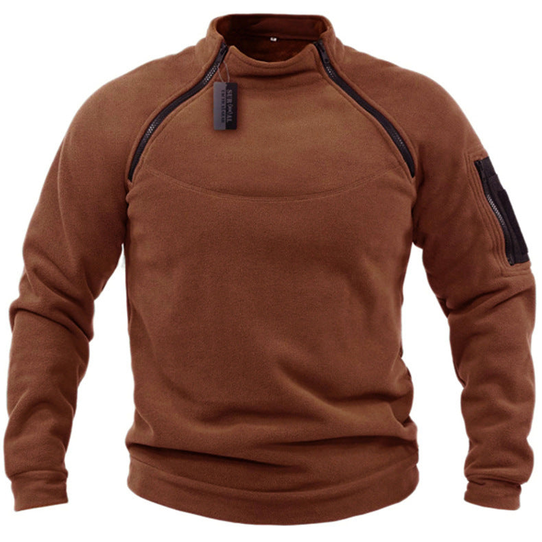 【S-4XL】Tricou cu mânecă lungă pentru bărbați, pentru exterior, cald de toamnă și iarnă