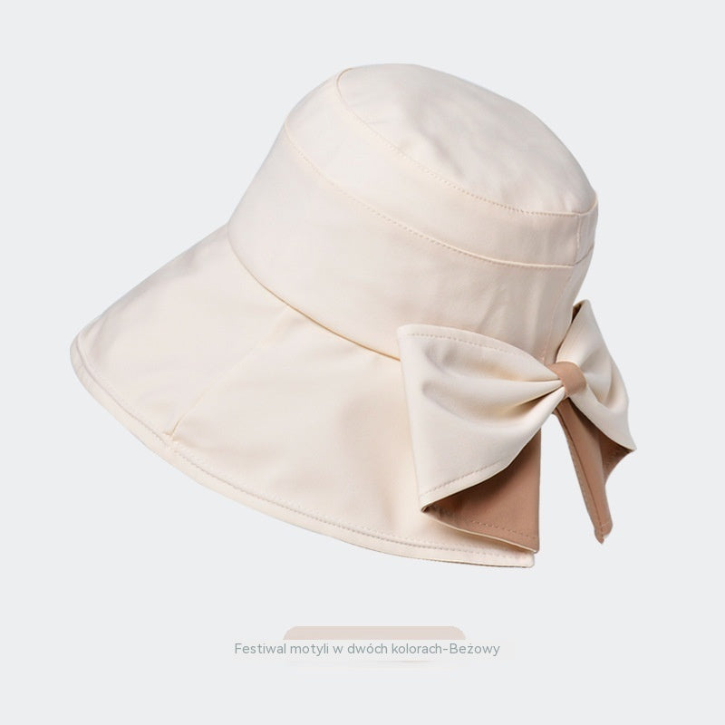 🎀🎀 50% taniej 👒 | Czapka retro z kokardą: składana i przewiewna, niezbędnik na lato.