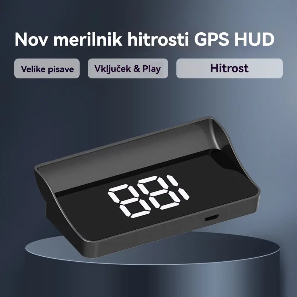 【Švicarska vojaška GPS navigacija "Izogibanje kazni"】Nov GPS merilnik hitrosti in vrtljajev z zaslonom HUD【1 kos za 25 evrov【USB vmesnik】
