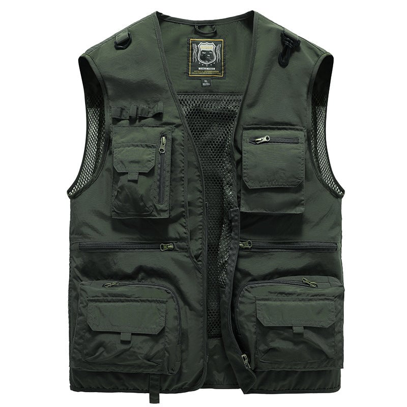 【🏆 Bestsellery】【S-5XL】Wielofunkcyjna kamizelka z wieloma kieszeniami do pracy na świeżym powietrzu latem