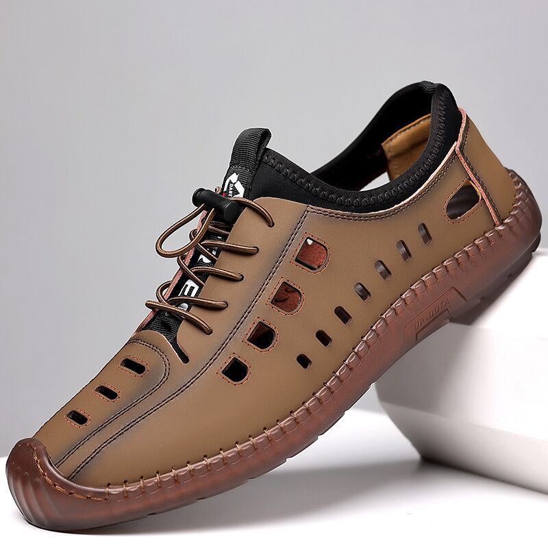 【Nowe buty na wiosnę】【39-44】 2026 Nowe letnie, oddychające ażurowe męskie buty na co dzień z miękką podeszwą