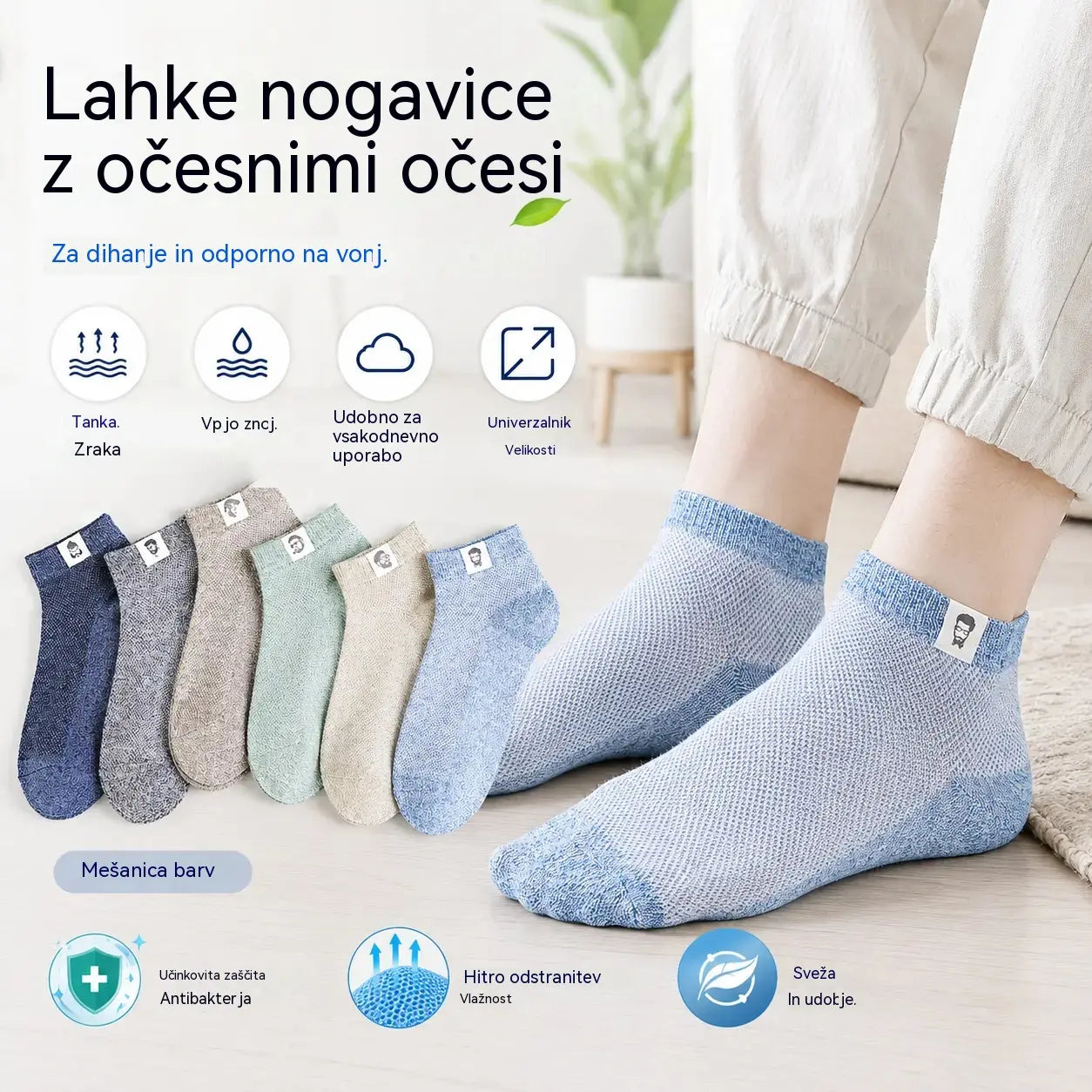10 parov za 21 evrovš„ā”š§¦MoÅ”ke zraÄne antibakterijske nogavice, odporne na vonjave