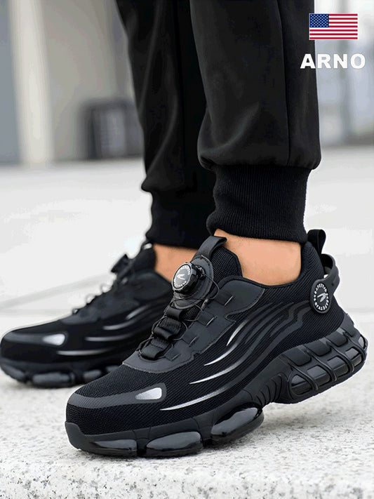 💥 Cizma de lucru zilnica casual, rezistenta la impact si perforare, cu varf de otel, pantof de protectie confortabil si antiderapant