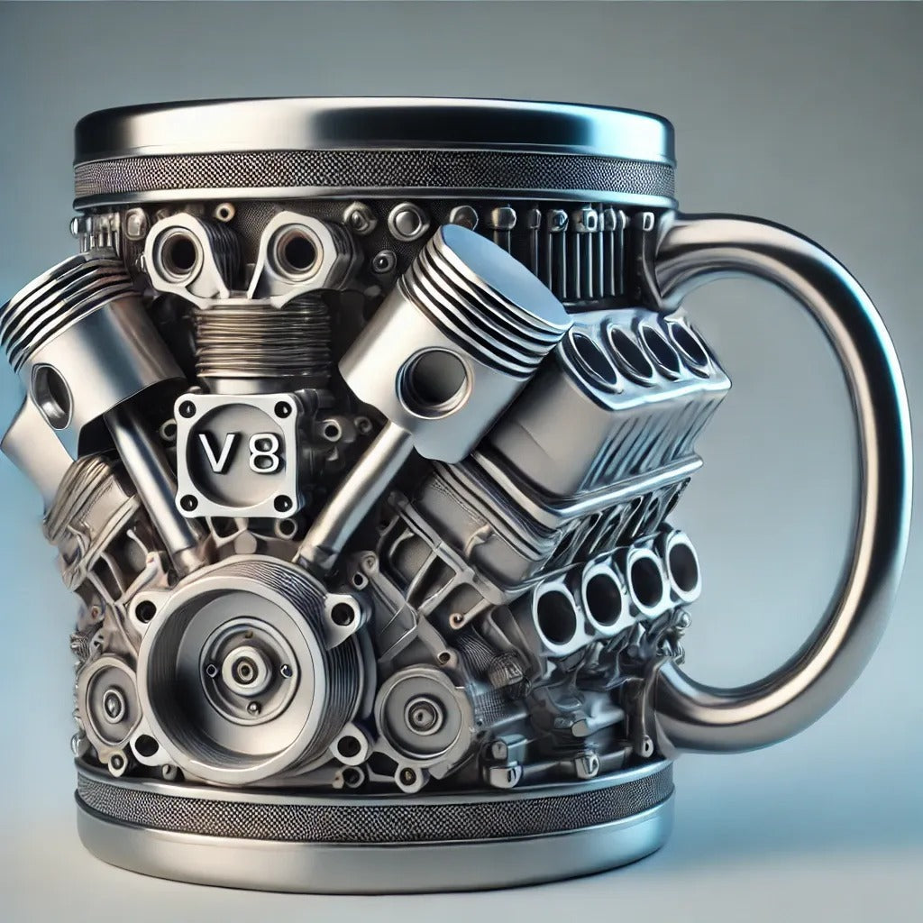 🎁☕Kavni vrček iz nerjavečega jekla Creative Engine V6V8