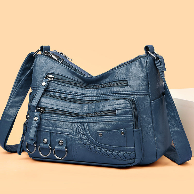 💥【50% zniżki przez ograniczony czas】👜Nowa torebka na ramię/crossbody z miękkiej skóry o dużej pojemności 2026