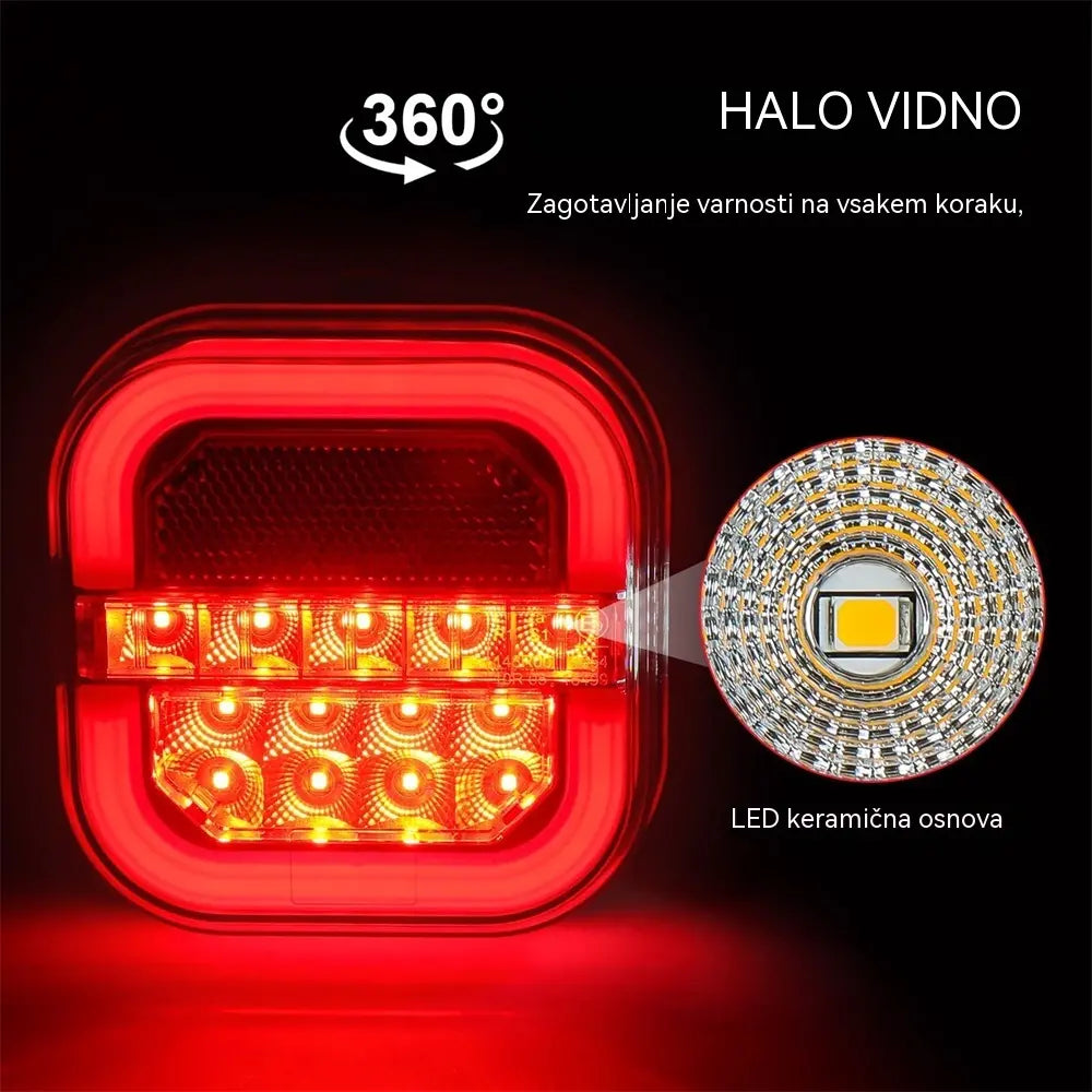 š¦ćUniverzalne 12V/24V暦 LED luÄi za prikolico