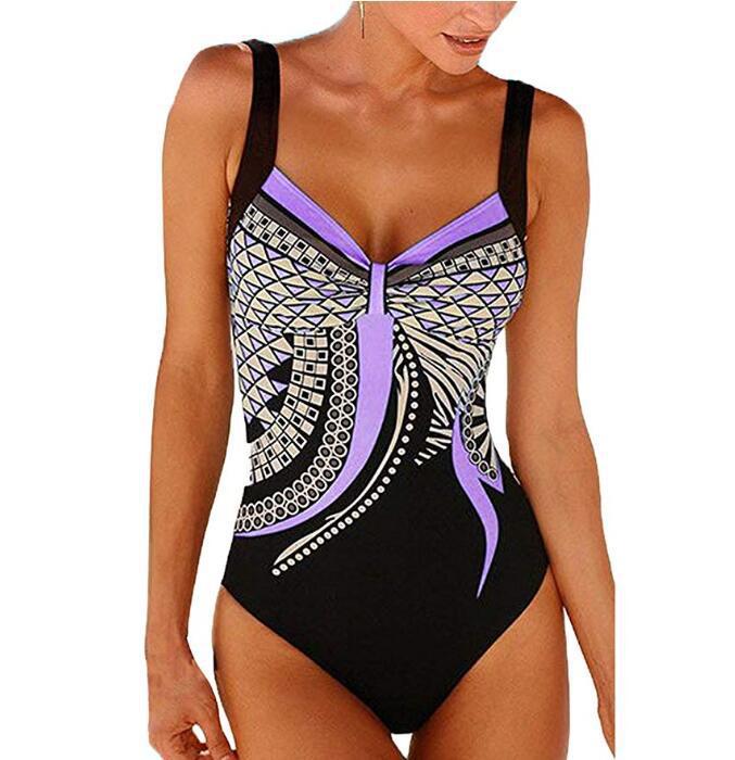 【S-3XL】Nove enodelne kopalke z vintage vzorcem 2026 Nove enodelne kopalke z vintage tiskom