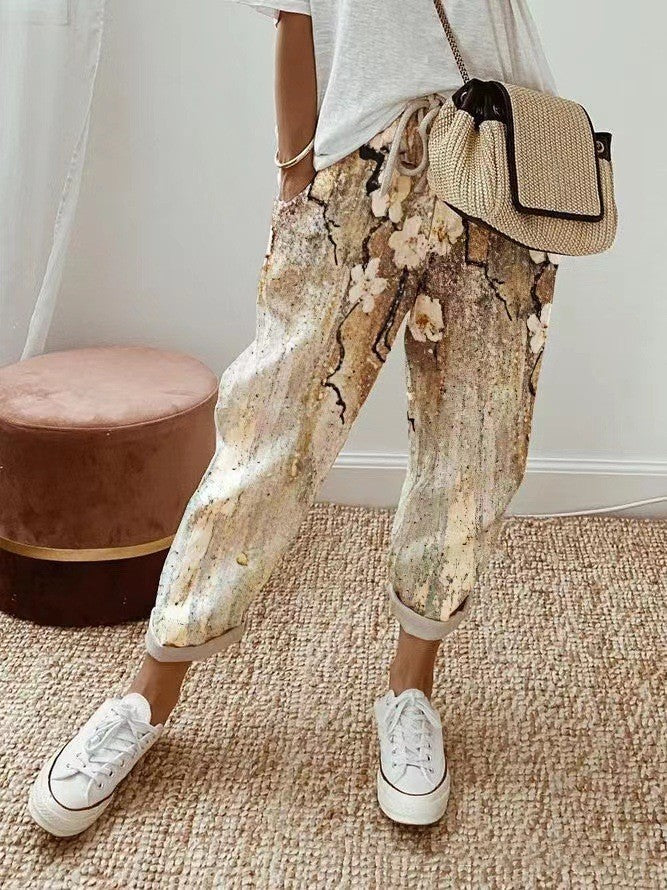 😍💕Zadnji dan promocije - 50% popust💕Ženske ležerne hlače iz bombaža in lana
