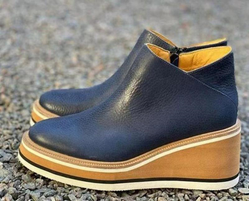 【35-43】Nowe, skórzane, casualowe botki w dużych rozmiarach