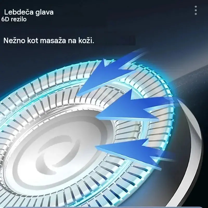🧡【Zadnji dan, pol cene】Mini prenosni električni brivnik z magnetnimi vodoodpornimi dvojnimi rezili