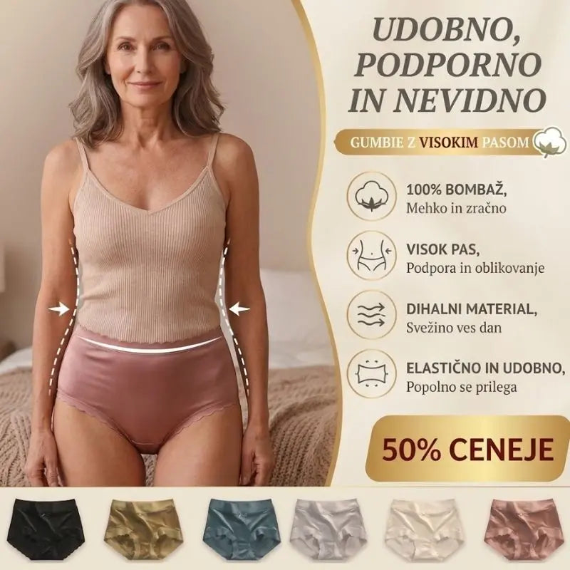 【1 komplet 6 kosov】Premijum svilene satenaste ledene spodnjice