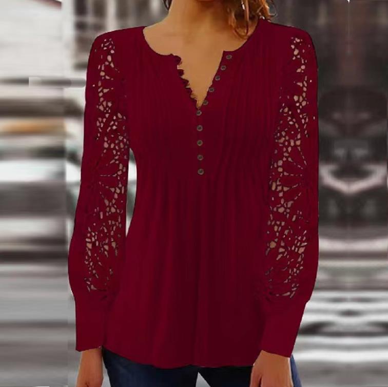 🎁【Promocja ograniczona czasowo】【S-3XL】🔥💥Wysokiej jakości tkaniny jedwabne są zbierane raz na trzy lata, Ażurowe koronkowe wykończenia pozwalają wyrazić osobisty styl, nie będąc krzykliwymi.