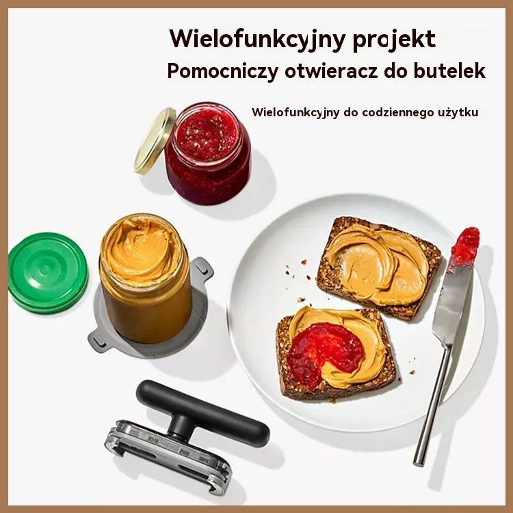 🔥 Wielofunkcyjny otwieracz do butelek z antypoślizgową powierzchnią do kuchni i domu
