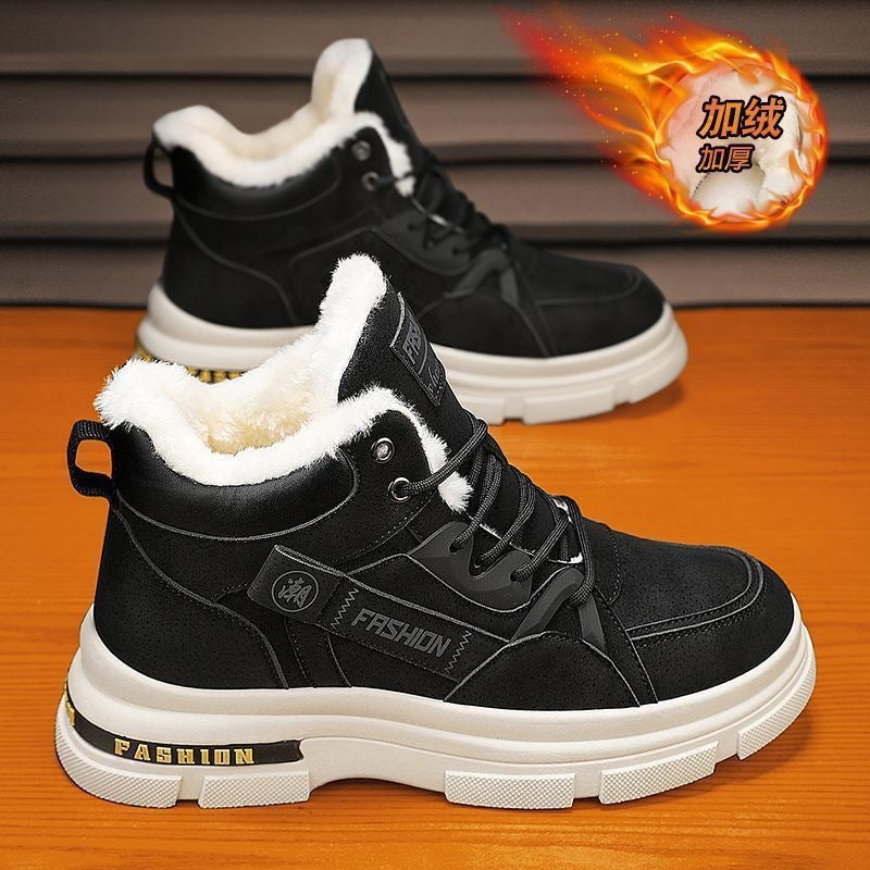 🔥🔥👞【39－44】Νέες ανδρικές χειμωνιάτικες, ζεστές, χοντρές βελούδινες μπότες Martin του 2025