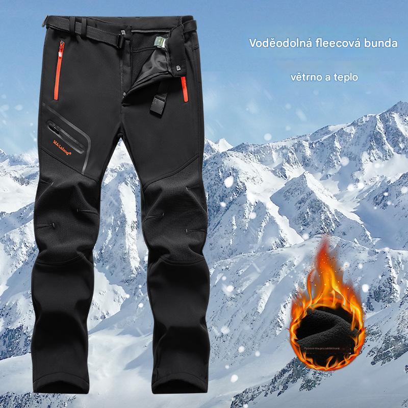 🏃‍♂️【S–5XL】2025 Nowe męskie spodnie outdoorowe na jesień i zimę – ciepłe, polarowe, wodoodporne i wiatroszczelne