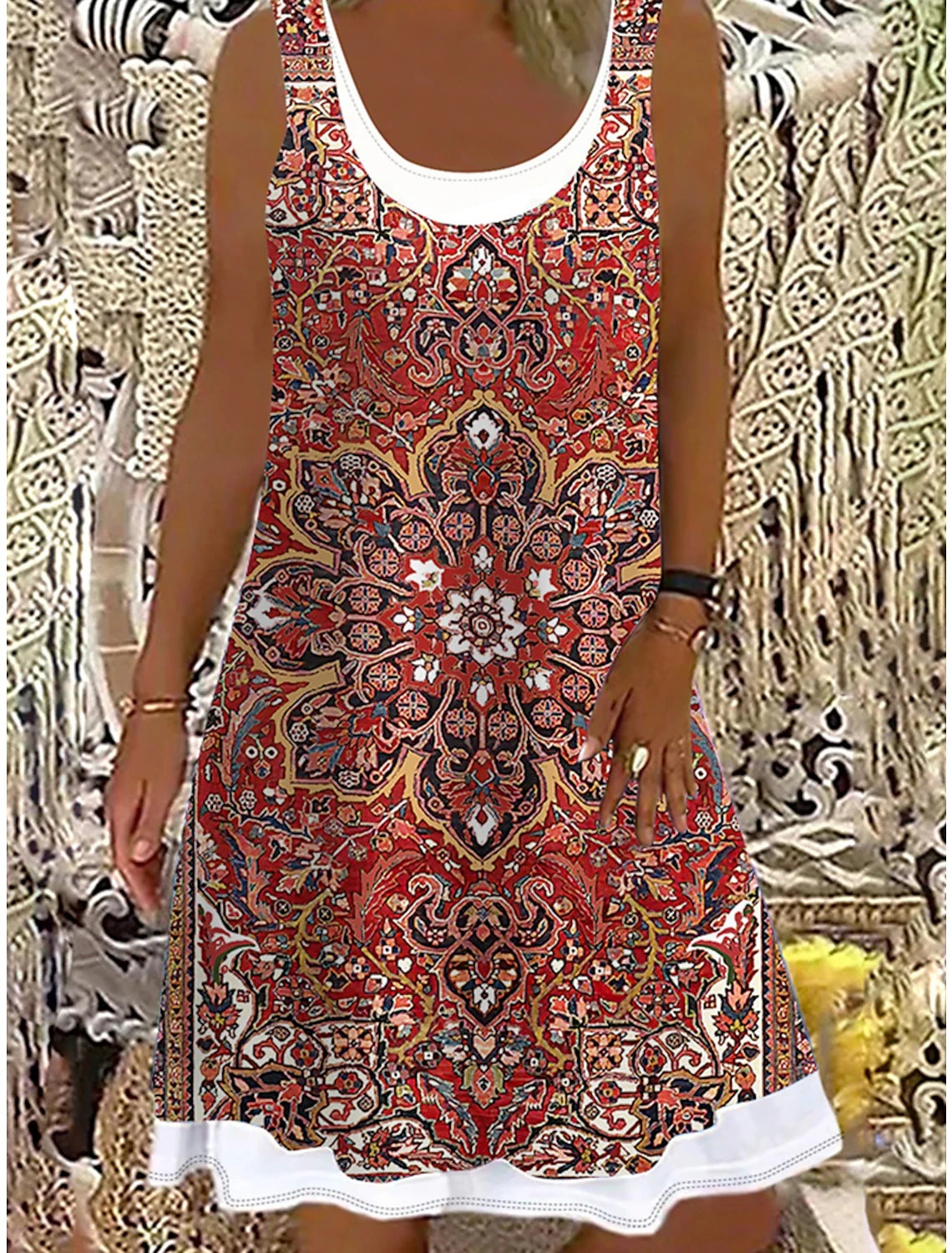 👗【50% zniżki】💖【S-5XL】Nowa sukienka damska na co dzień z 2026 r., z nadrukiem, idealna na różne okazje.
