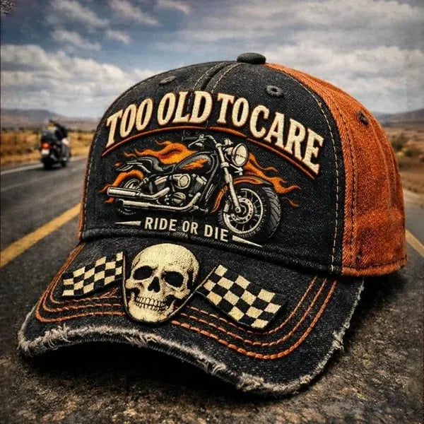 🏁💀Czapka baseballowa w stylu retro z cyfrowym nadrukiem 3D