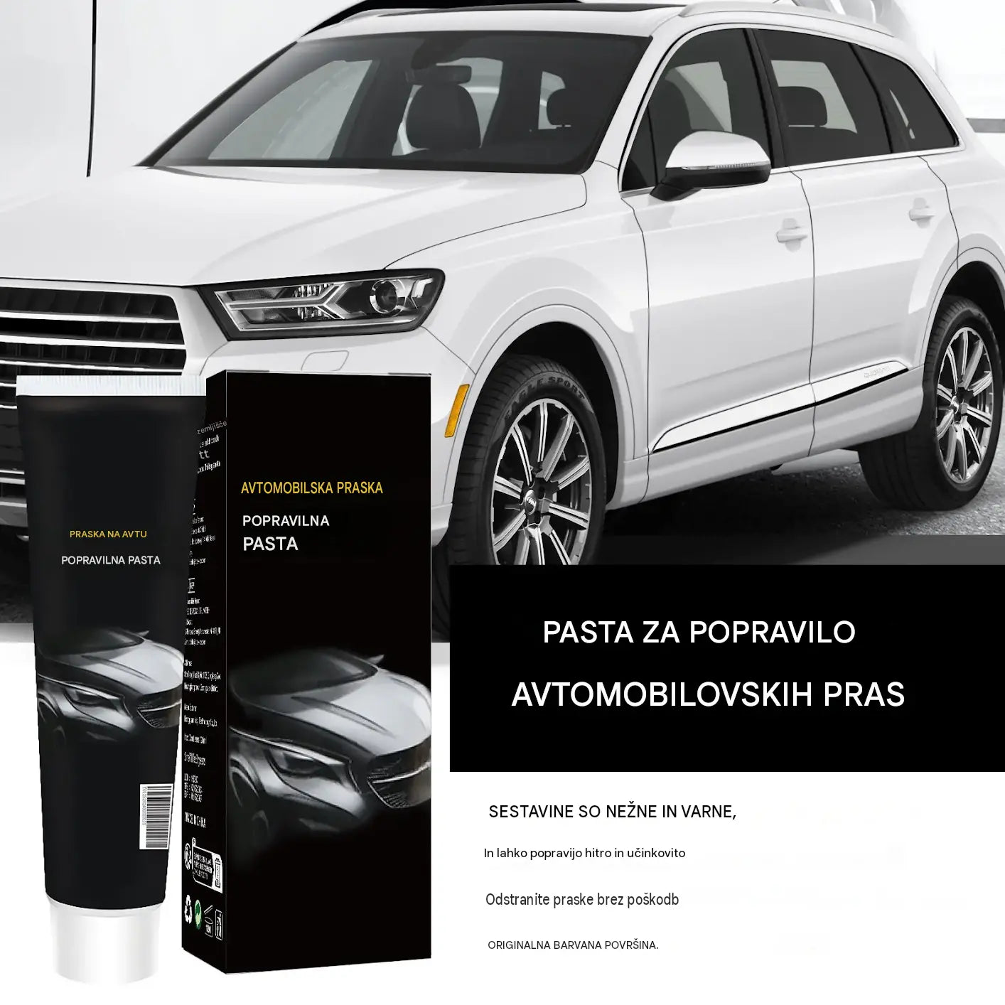 🔥Kupite 1, dobite 1 gratis🔥🚗💨Pasta za popravilo prask na avtomobilu, popravilo prask na laku, poliranje in obnova