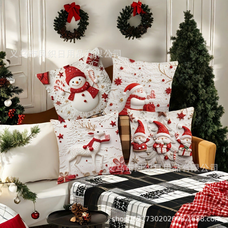 🎅🎄Jastučnica s božićnom tematikom 【Set od 4 dijela】