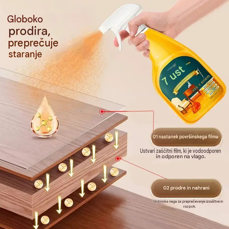 🔥✨Visokozmogljivo pršilo za čiščenje in beljenje lesa
