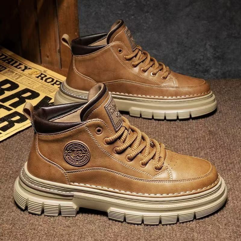 🍁⛄【39-44】✨Nowe, retro, męskie buty zimowe Martin na wysokim obcasie w stylu brytyjskim