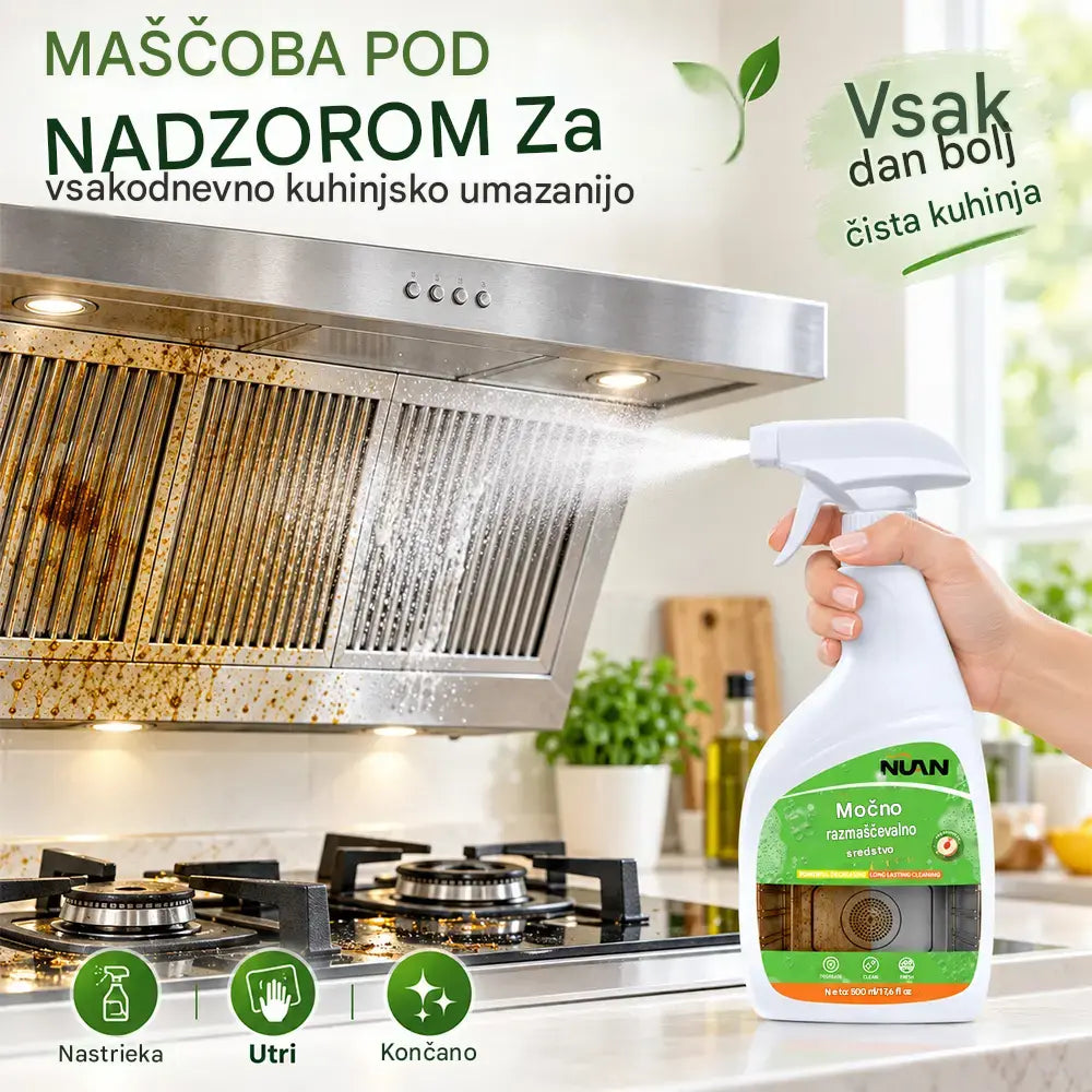 🔥Časovno omejena ponudba: polovična cena🔥! Novo sredstvo za odstranjevanje mastnih madežev (različica 2026): le en nanos in madeži se samodejno razgradijo – brez napornega drgnjenja.