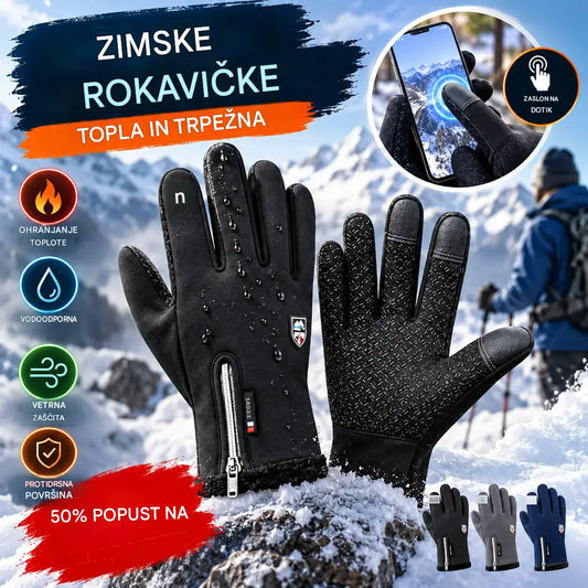 Jesenske i zimske biciklističke rukavice za planinarenje, tople skijaške rukavice, vodootporne, vjetrootporne vunene rukavice