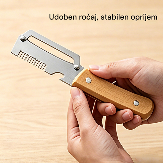 ✅Kupite 1, dobite 1 gratis🧅🔪 Večnamenski kuhinjski lupilec 3 v 1: lupi, reže in odpira steklenice! 🔥