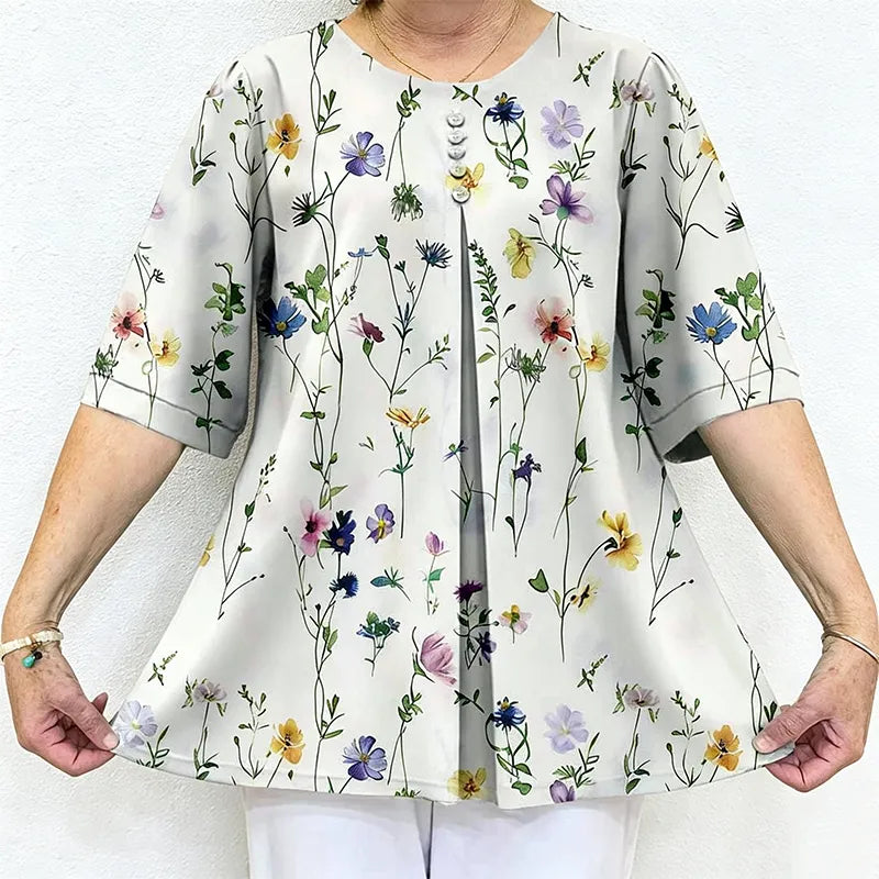 👚Poletna bombažna majica s potiskom