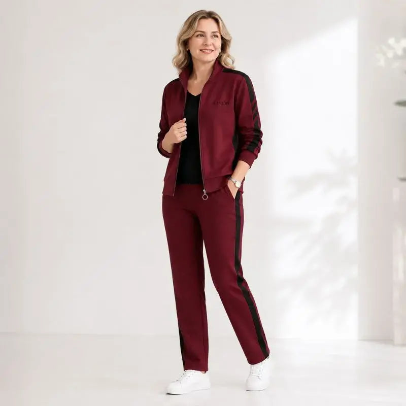 🔥【50% kedvezmény】🔥【M-5XL】【Dzseki + Nadrág】😍 Új, hétköznapi őszi sportruházat-szett, nagy méretekben