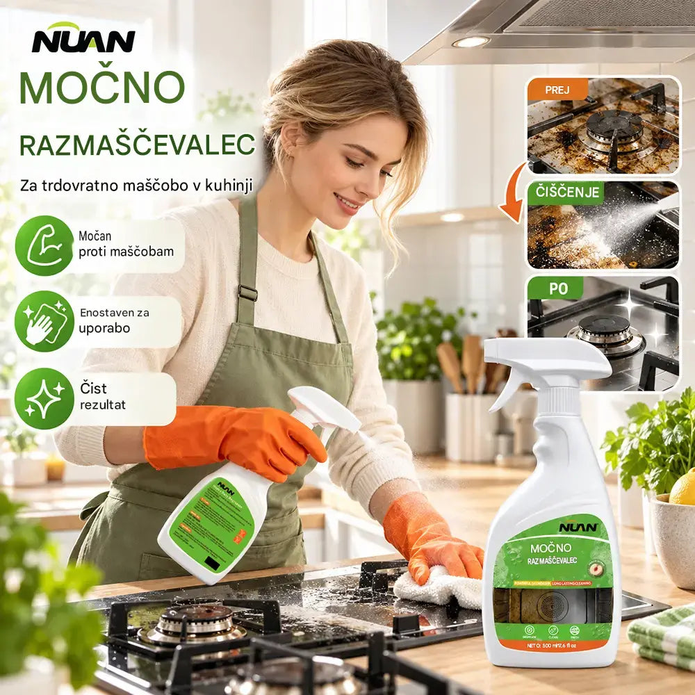🔥Časovno omejena ponudba: polovična cena🔥! Novo sredstvo za odstranjevanje mastnih madežev (različica 2026): le en nanos in madeži se samodejno razgradijo – brez napornega drgnjenja.