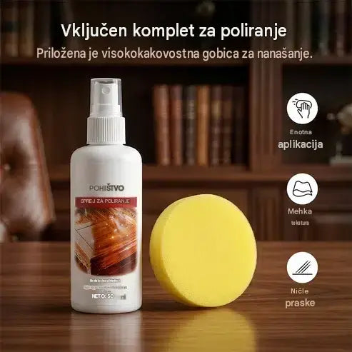 【Kupite 1, dobite 1 gratis】🪑 ✨ Sijajno loščilo za pohištvo v nekaj sekundah obnovi les in vinil.