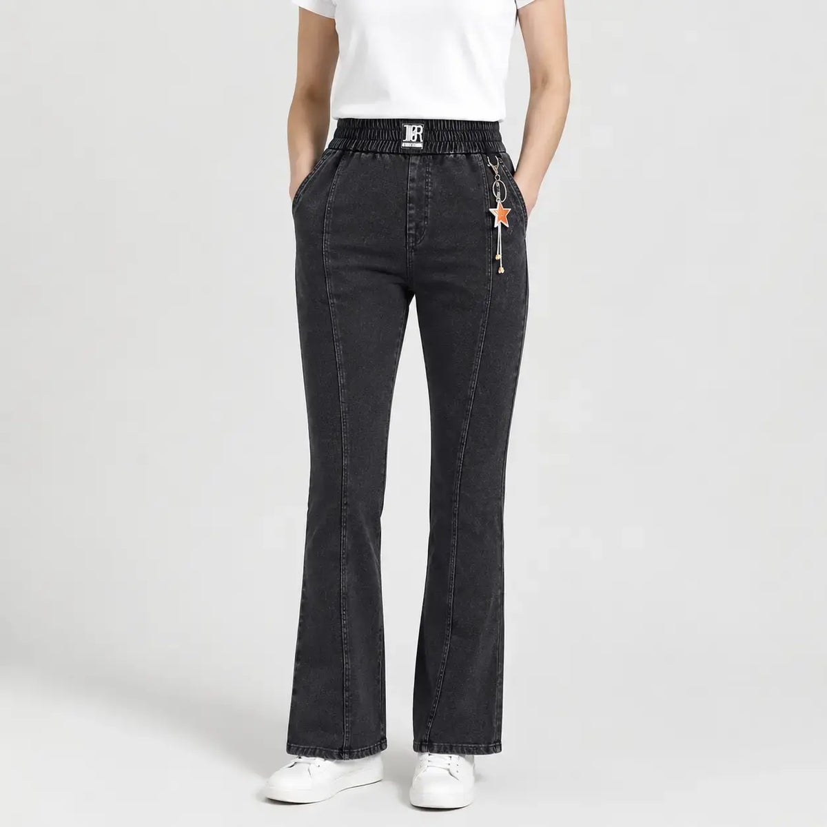 🔥【M-4XL】👖👖Jesenske nove ženske kavbojke z visokim pasom, raztegljive, za leto 2026