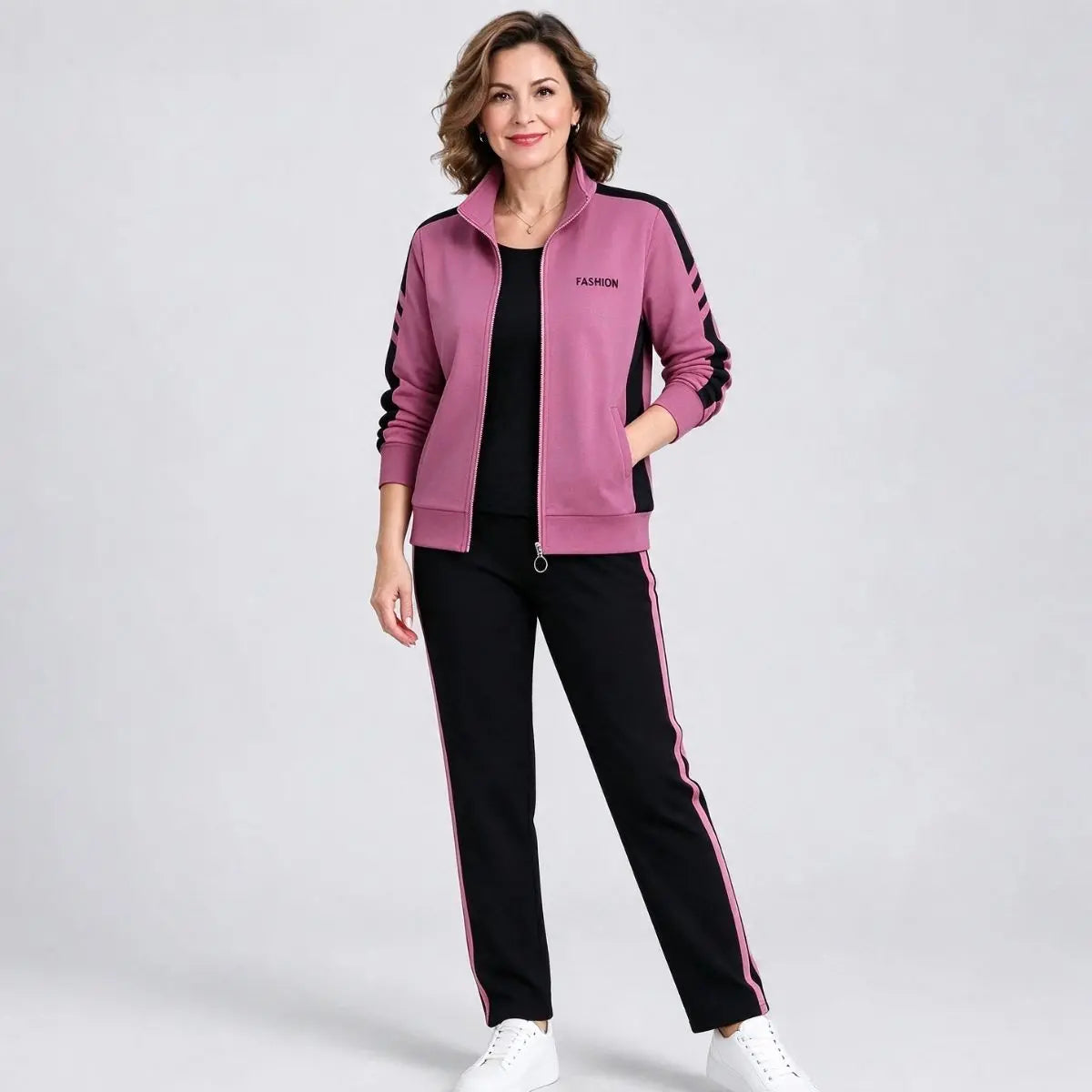 🔥【50% popust】🔥【M-5XL】【Jakna + hlače】😍 Nov jesenski komplet športnih oblačil za prosti čas, plus velikosti